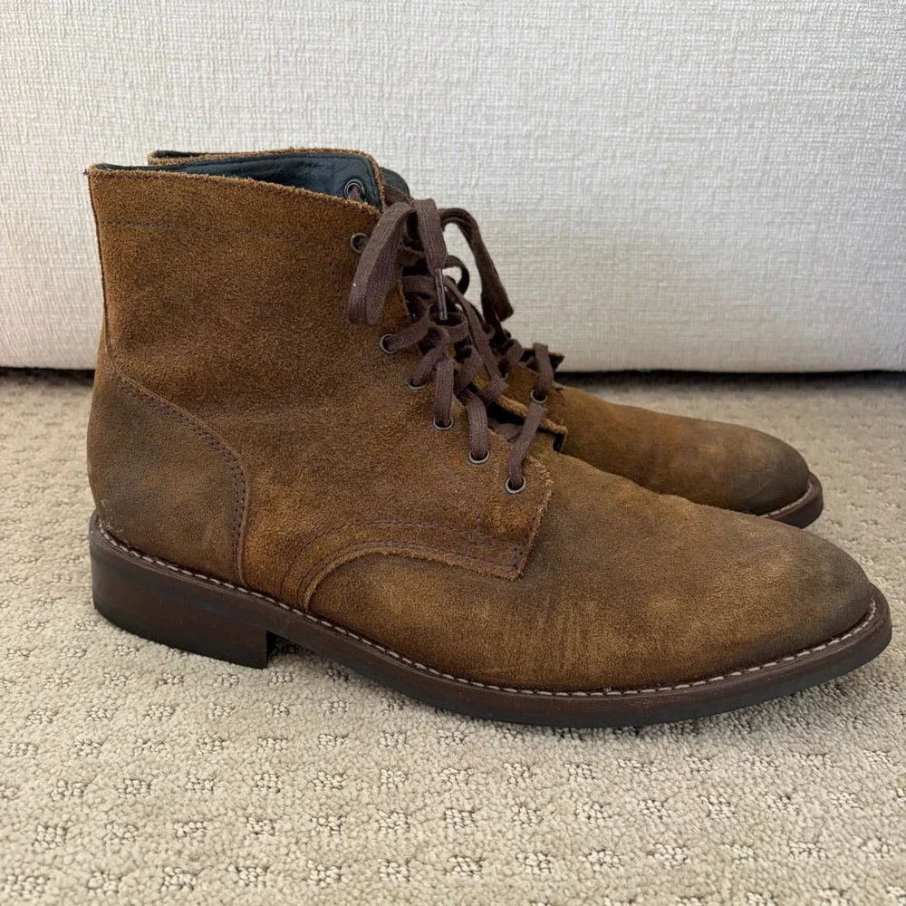 Thursday‎ Boot Company President Everyday Boots Mocha Suede Lace Up Men US 12